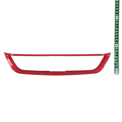 Red Real Carbon Fiber Center Air Vent Trim For Alfa Romeo Giulia 952 2017-2020 8