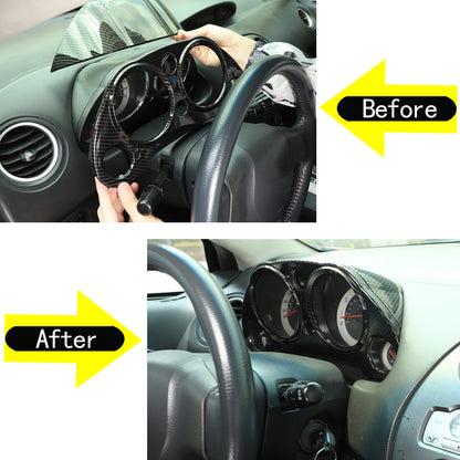 Carbon fiber ABS Dashboard Trim Panel For Mitsubishi Eclipse 2006-2011 2PCS 12