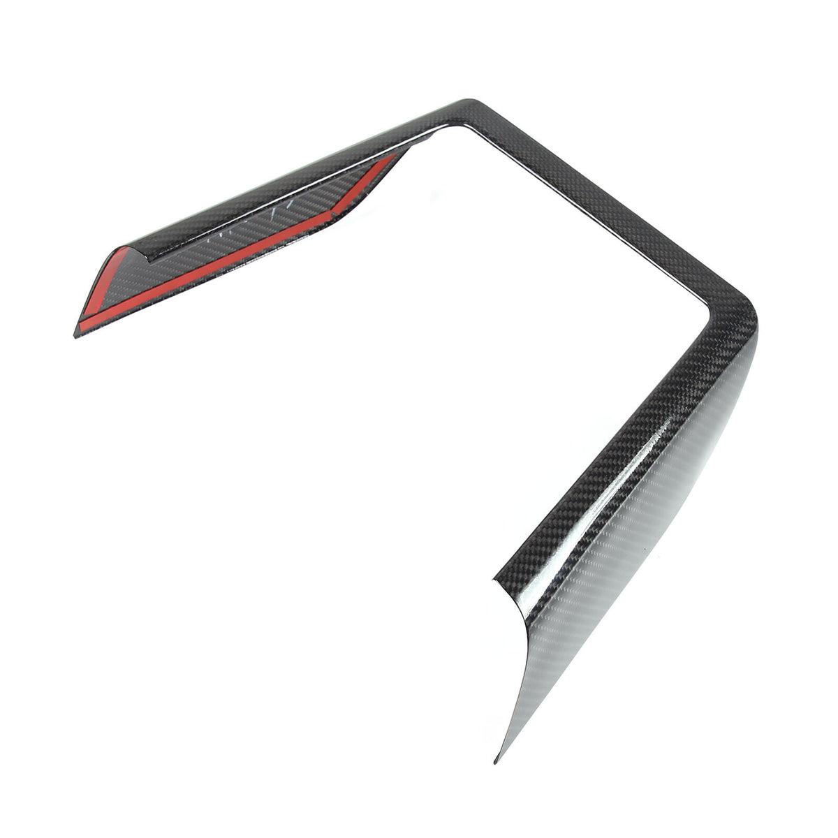 Real Dry Carbon Fiber Center Console Interior Trim Cover For Tesla Model S 23+ 4