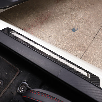 Carbon Fiber Hollow External Door Sill Cover Trim Strip For Subaru BRZ 2022-23 5