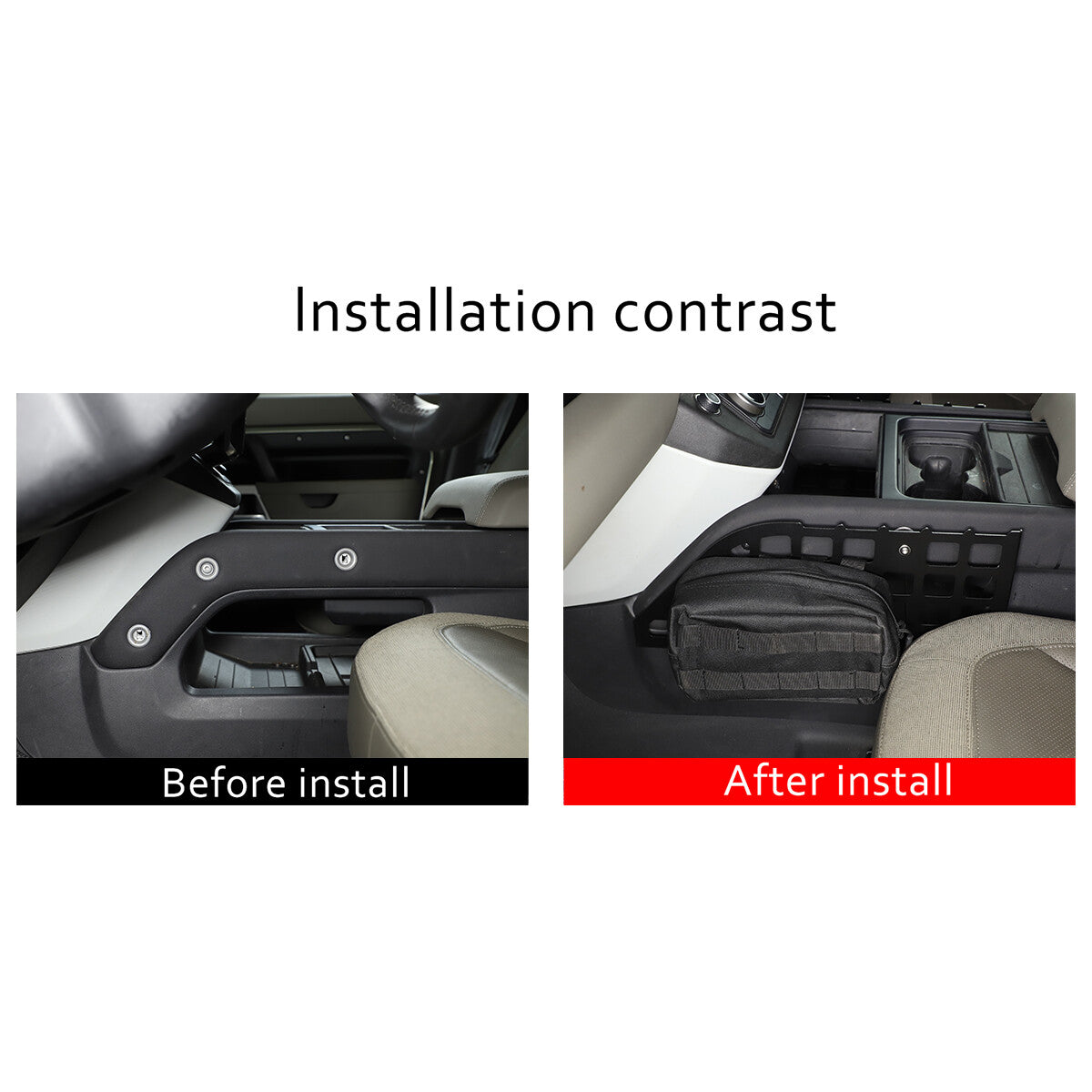 Car Seat Gap Organizer Catcher Storage Rack for For Land Rover Defender 20-22 8
