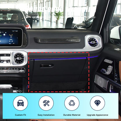 Real Carbon Fiber Glove Box Panel Cover Trim For Benz G-Class G500 W465 2025+ 9