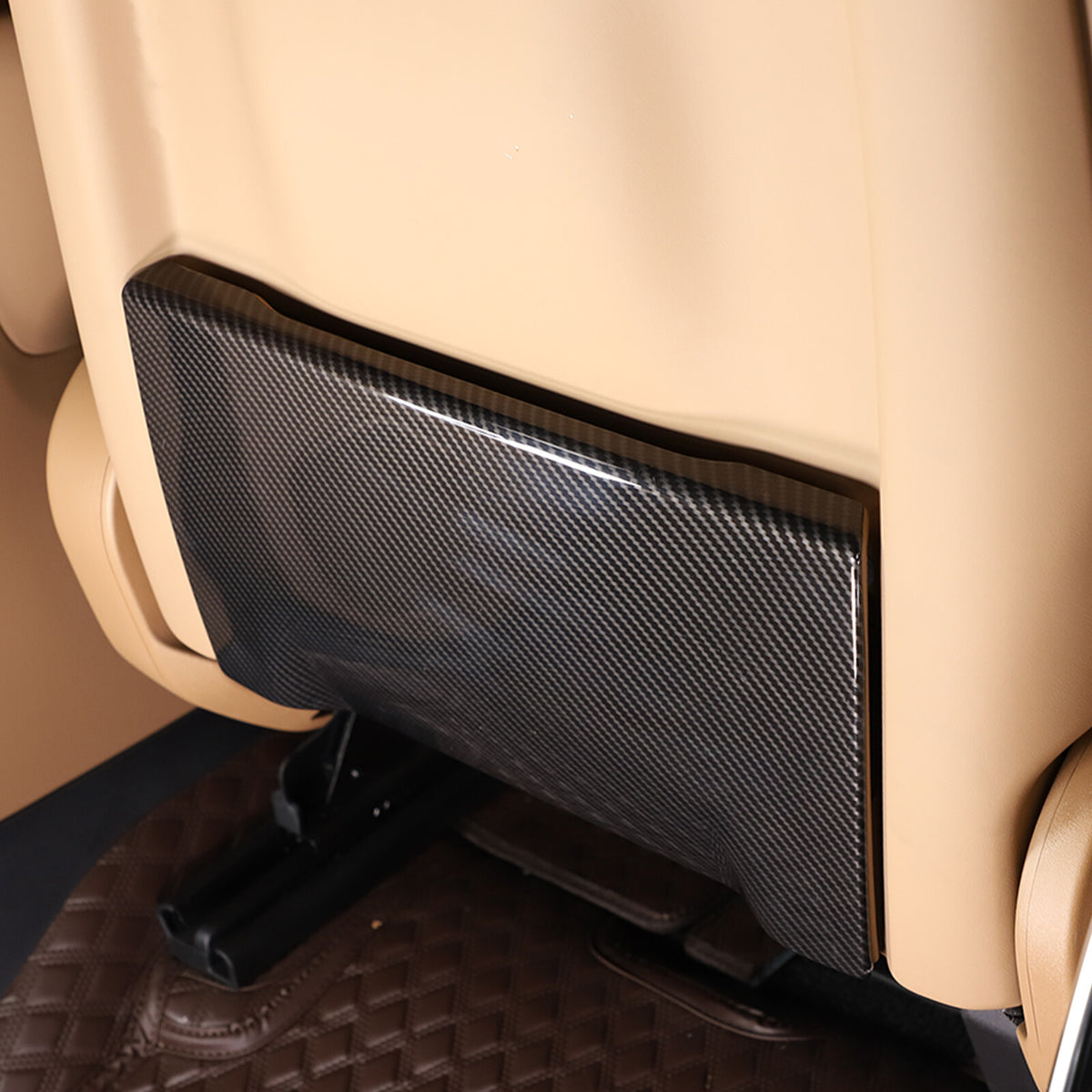 ABS Carbon Fiber Seat Back Anti-kick Panel Trim Cover For Range Rover Sport 2023 8