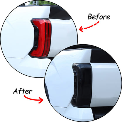 Smoked Black Blackout Taillight Cover Blackened Shell For TOYOTa TUNDRA 2022-26 8
