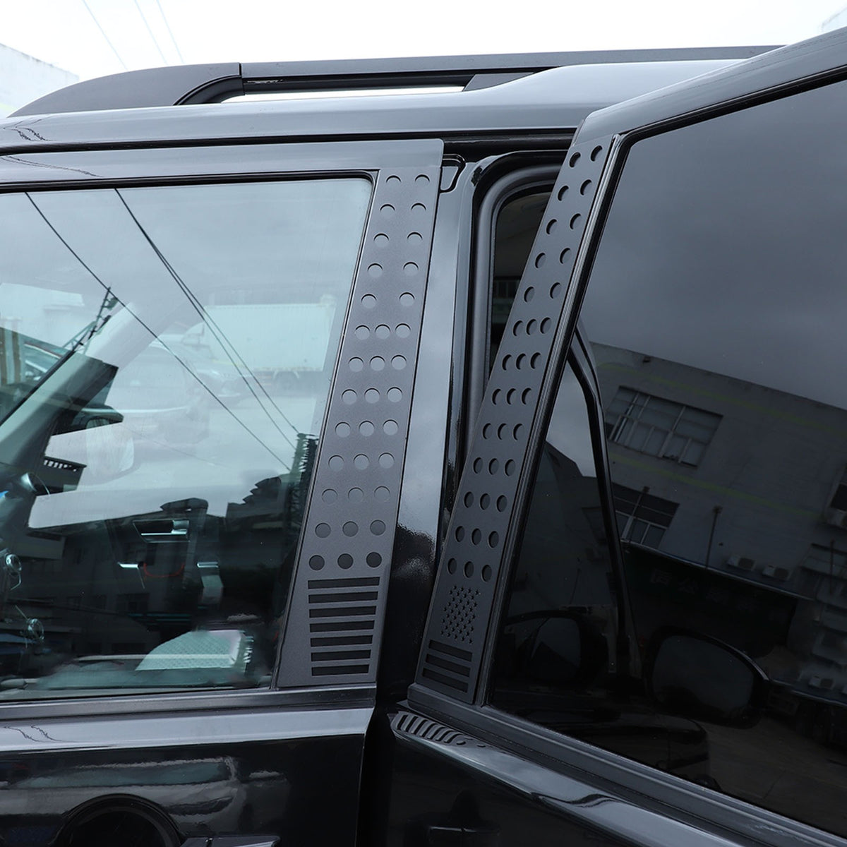 US Flag Alloy Window Center Pillar Trim For Land Rover Discovery 3/4 04-16 US 11