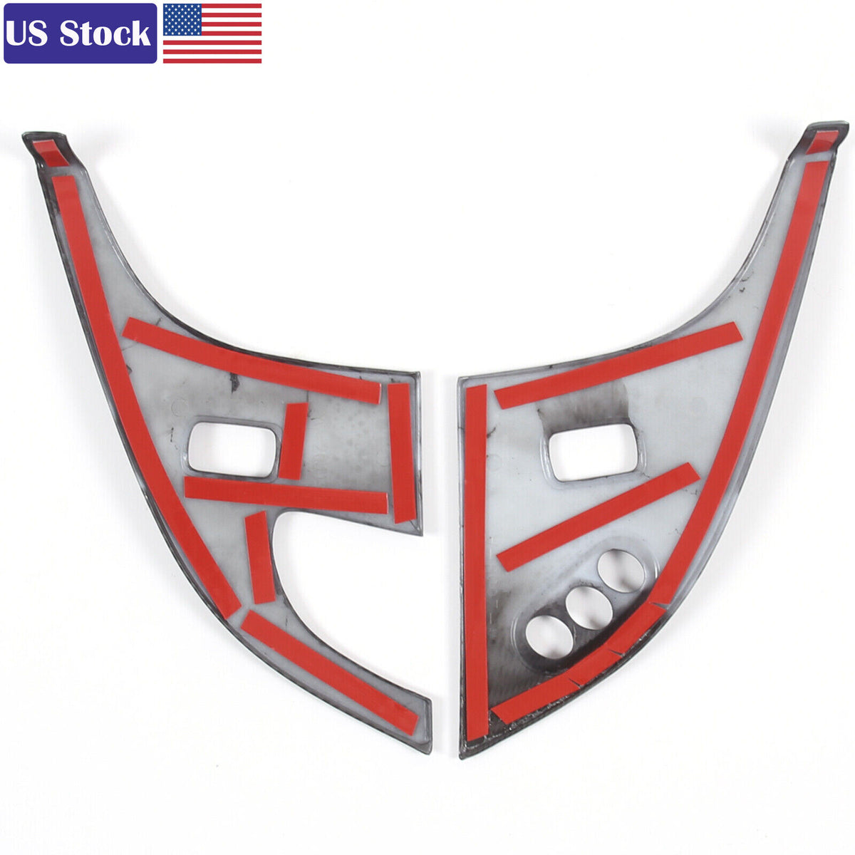 Carbon Fiber ABS Door Window Lift Button Trim Frame Set For Corvette C6 05-13 US 21