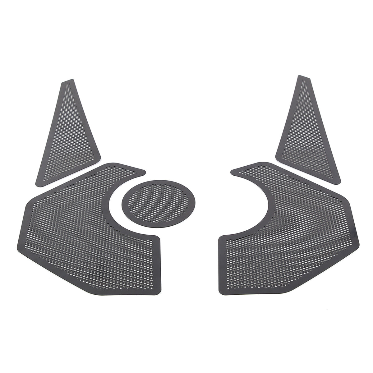 Engine Bay Side Black Stainless Steel Cover Plate Net For 20-26 Corvette C8 US 12