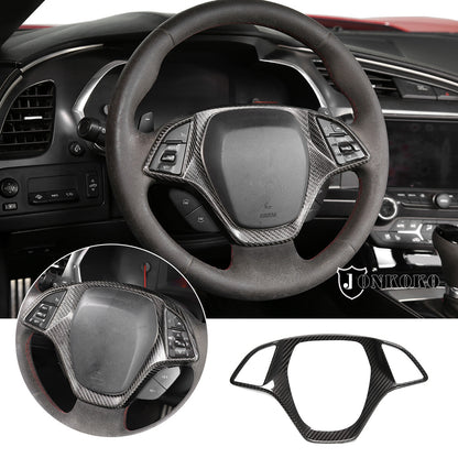 Real Dry Carbon Fiber Interior Center Full Trim Set Kit For Corvette C7 2014-19 27