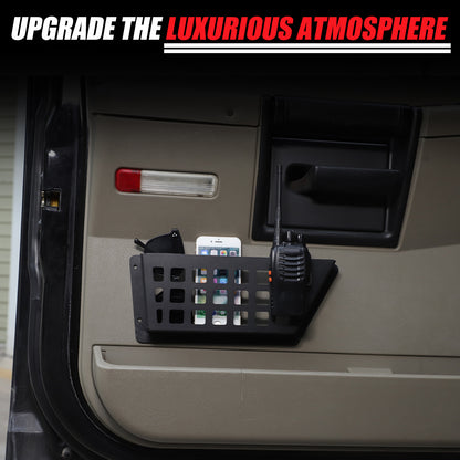Aluminum Car Rear Door Pocket Storage Box Organizer For Hummer H2 2003-2009 19