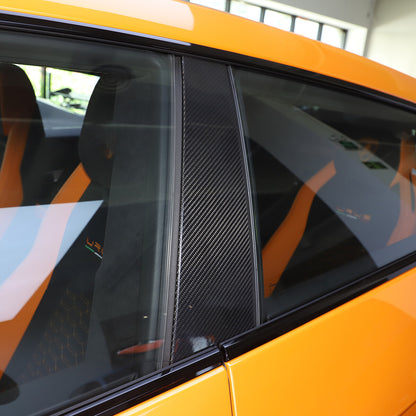 Real Carbon Fiber B-Pillar Panel Window Trim Cover For Lamborghini URUS 18-23 US 10