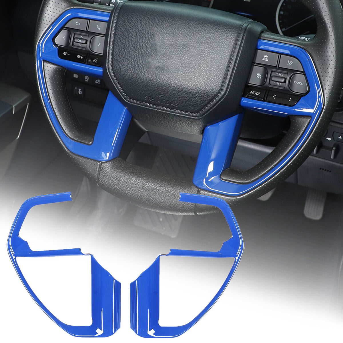 ABS Blue Car Center Panel Trim Interior Accessories For Toyota Tundra 2022-2026 - Variants 6-10 62