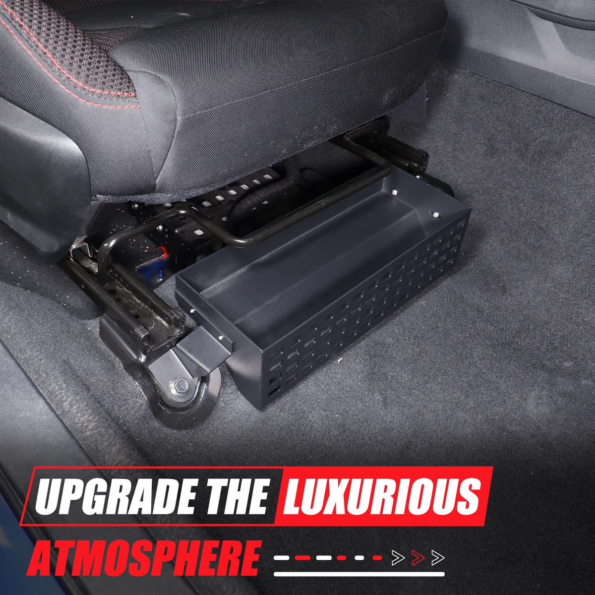 Aluminum Passenger Seat Under-Seat Storage Basket For Subaru WRX VB 2022+ 21