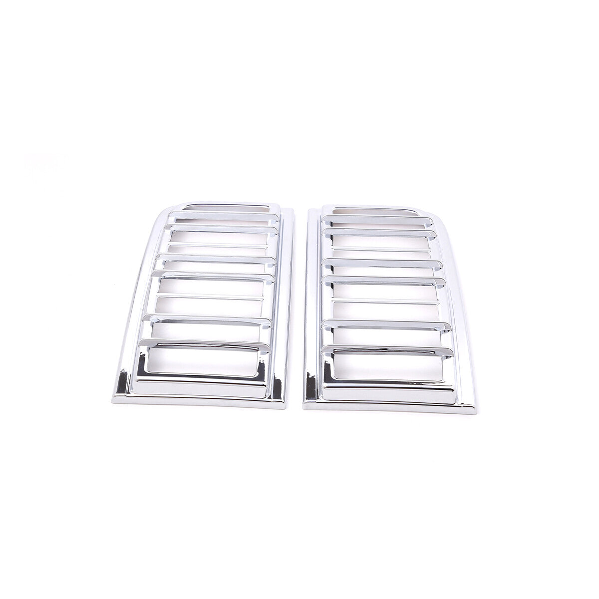 Silver Rear headlight Cover +Tail light vent cover Trim For Hummer H2 2003-2009 5