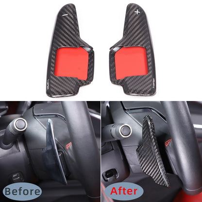 Real Carbon Fiber Interior Trim Cover For C8 Corvette Stingray Z51 Z06 Z07 20-25 107