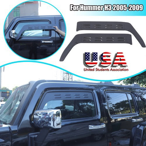 Alloy Front Door Window Louver Air Vent Panel Trim Cover For Hummer H3 05-09 US 1