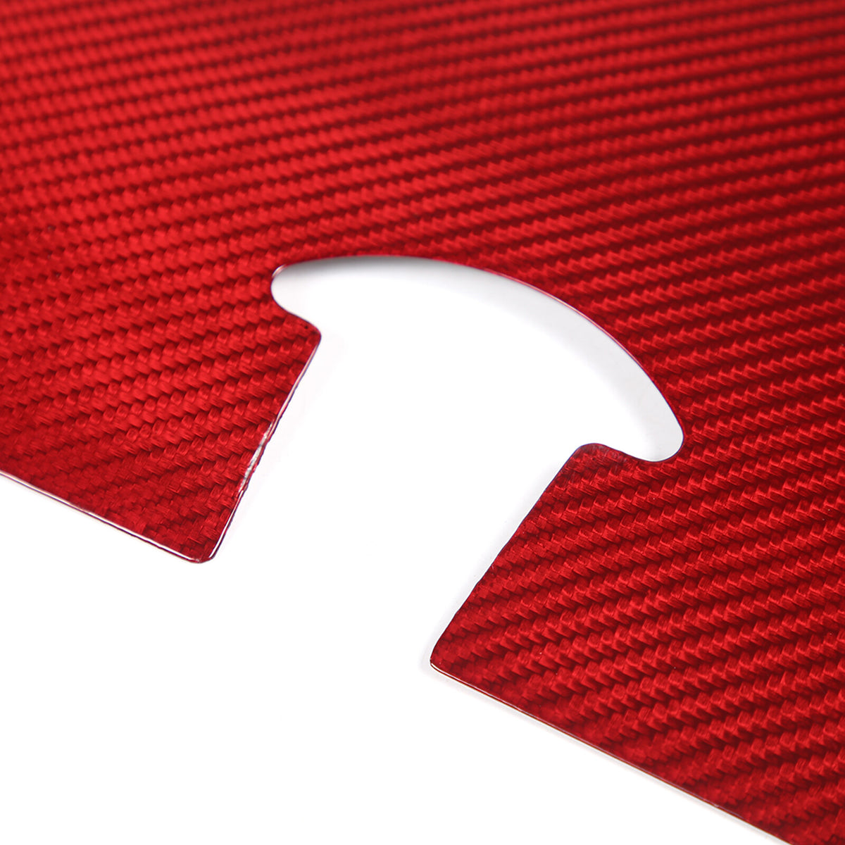 Red Real Carbon Fiber Engine hood Protection Cover Trim for corvette C6 05-13 9