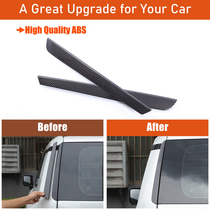 Carbon Tailgate Rear Window Side Trim For Toyota Land Cruiser Prado LC250 24+ US 5