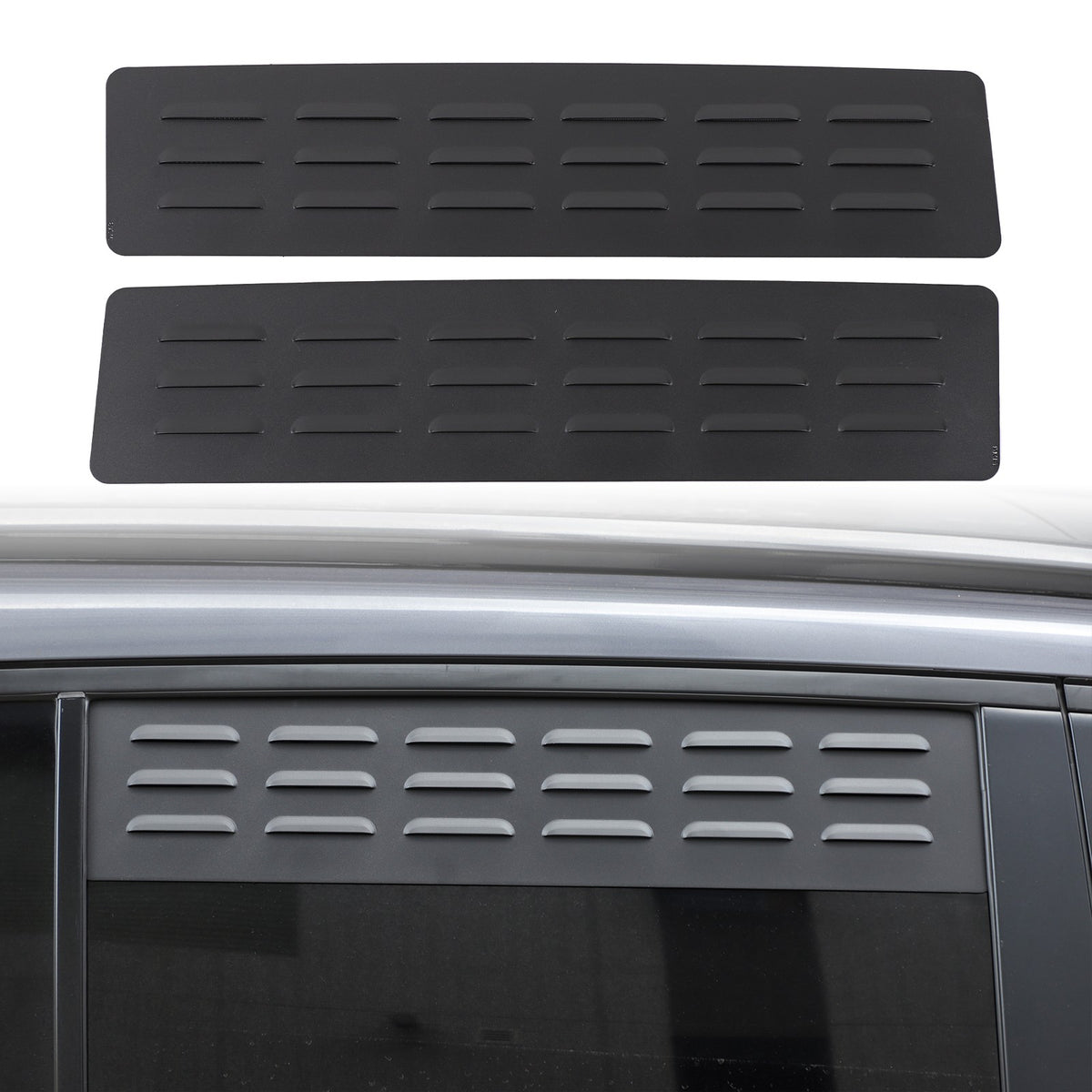 Aluminum Rear Door Window Louver Air Vent Panel Trim For Honda Pilot 2016-2022 9