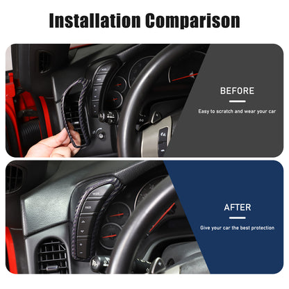 Real Carbon Fiber Interior Dashboard Console Frame Trim For Corvette C6 2005-13 5