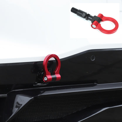 Red Aluminum Front & Rear Track Racing Tow Hook Trailer For Corvette C8 2020-26 12