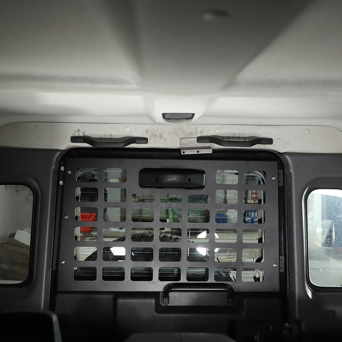 Tailgate Rear Window Trunk Storage Molle Panel For LR Defender 90 110 2004-2019 4