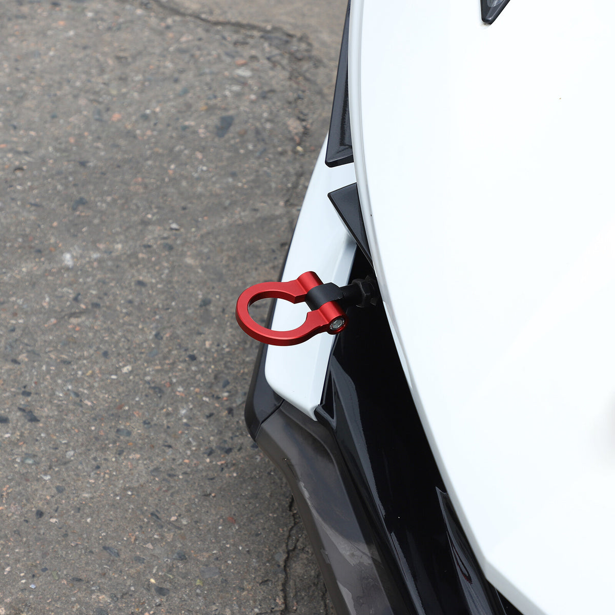 Red Aluminum Front & Rear Track Racing Tow Hook Trailer For Corvette C8 2020+ US 4