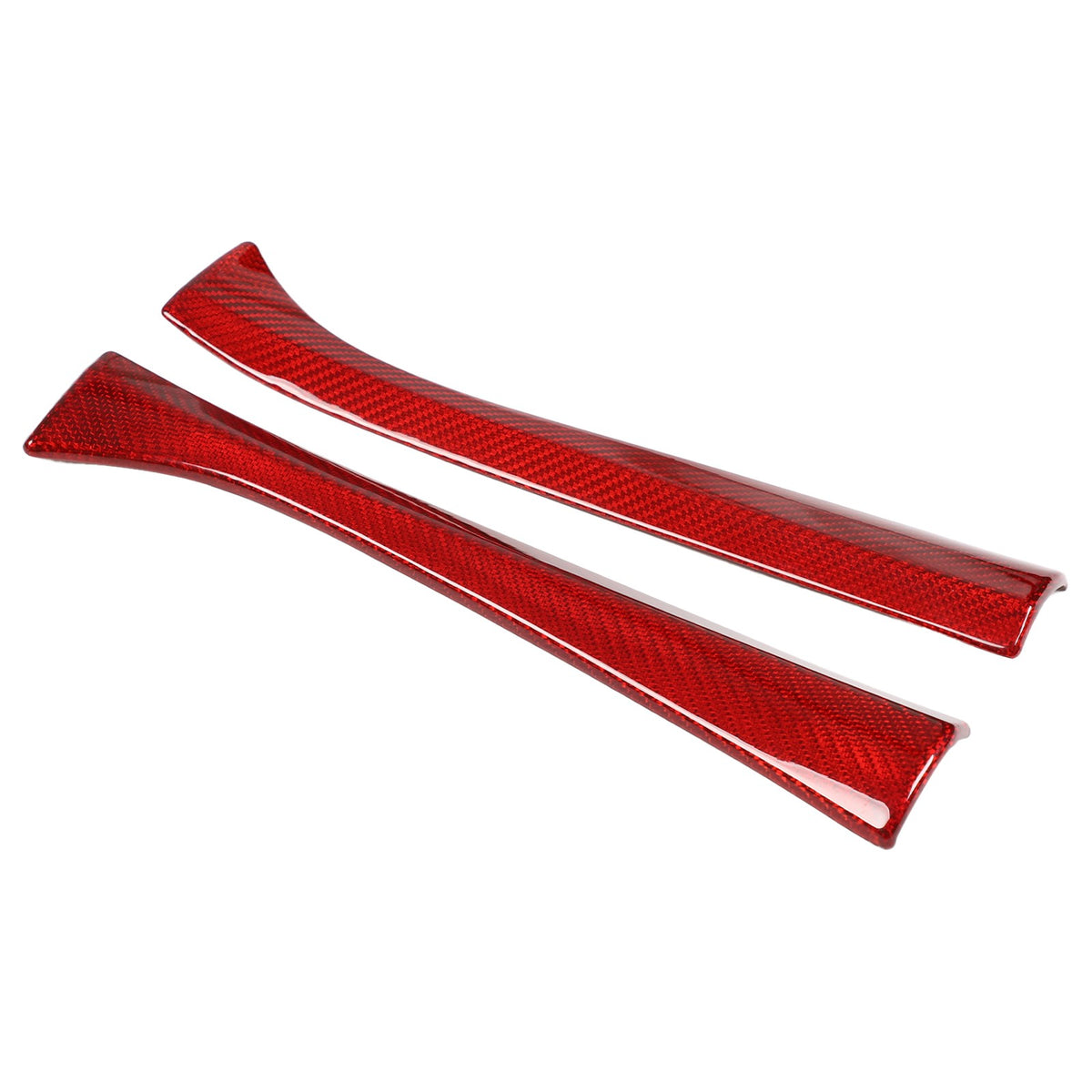 Red Real Carbon Fiber Full Interior Set Decor Trim Kit for Corvette C8 20-25 - Styles 66-68 25