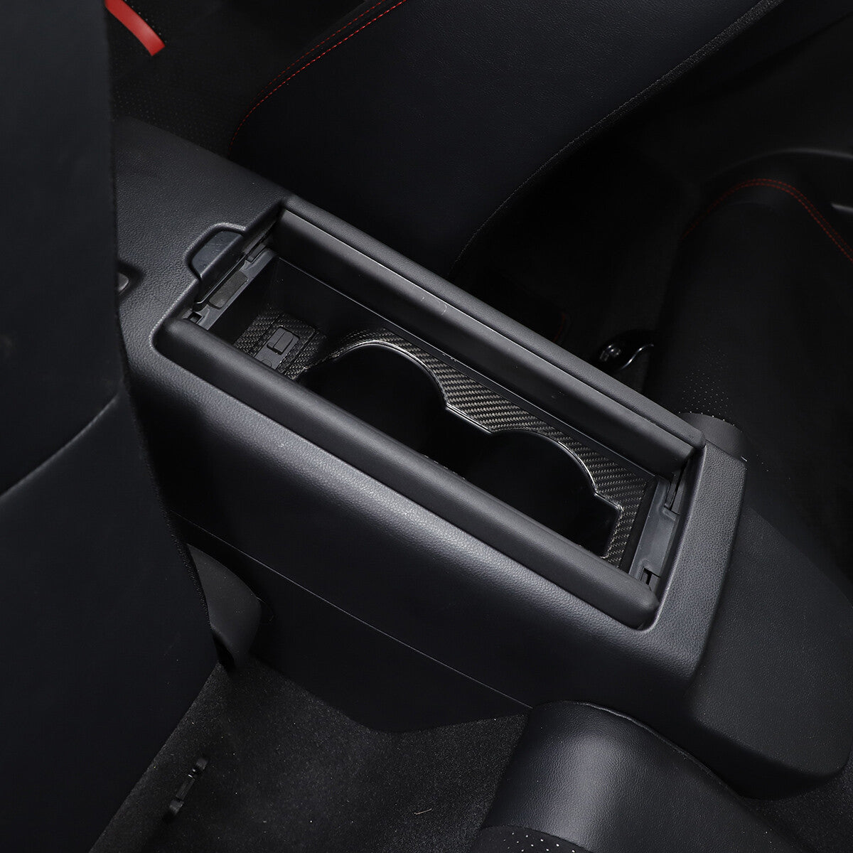 Real Carbon Gear Shift Cup Holder Cover Trim For Tayota GR86/Subaru BRZ 2022 US 7