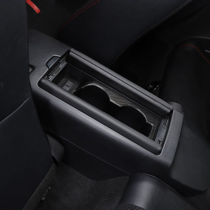 Real Carbon Gear Shift Cup Holder Cover Trim For Tayota GR86/Subaru BRZ 2022 US 7
