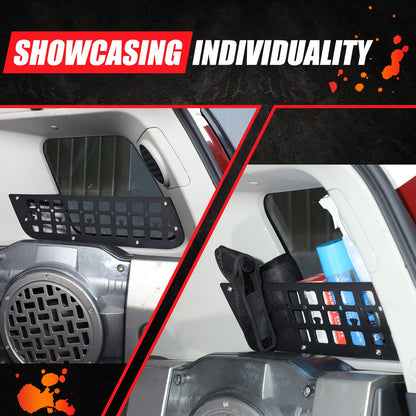 Trunk Left & Right Side Window Storage Molle Panel For Toyota FJ Cruiser 2007-21 21
