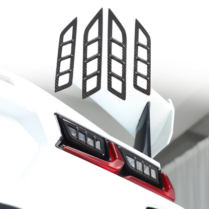 Real Carbon Fiber Reverse Light Protector Frame Trim For Corvette C8 2020+ 2