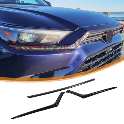 Glossy Black ABS Front Hood Trim Strip Trim For Toyota Grand Highlander 2024+ US 16