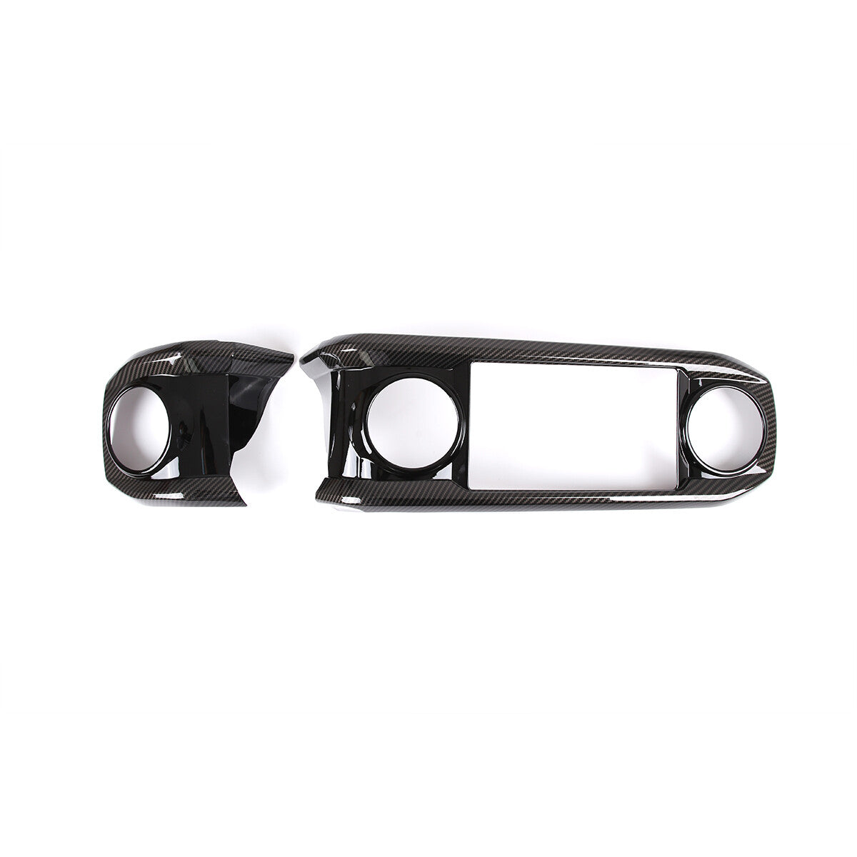 ABS Carbon Dashboard U Shape Air Vent Outlet Cover trim For Toyota Tacoma 16-23 19