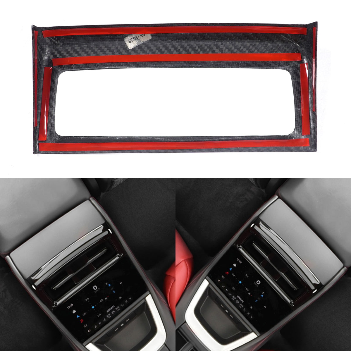 Real Carbon Fiber Rear Air Outlet Frame Trim For Porsche Panamera 972 2024+ 14