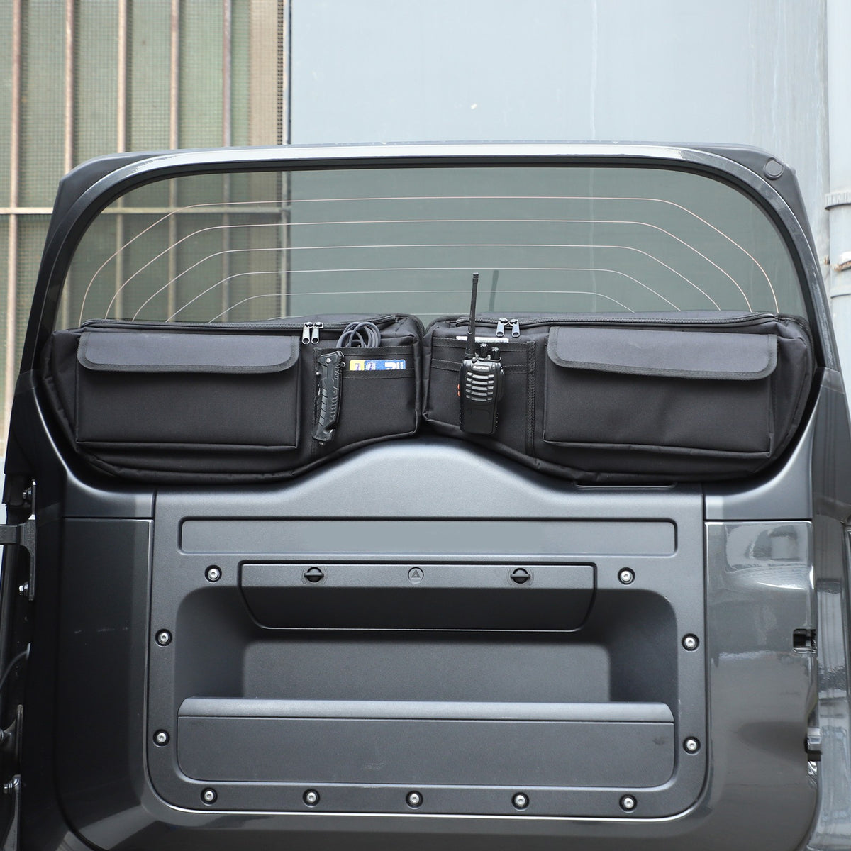 Tailgate Rear Door Window Hanging Storage Bag For LR Defender L663 20+ US 2