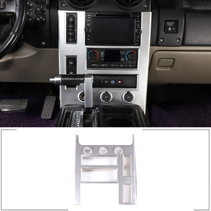 Silver ABS Interior Central Control Frame Cover Trim For Hummer H2 2003-07 1