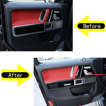 Carbon Fiber Inner Door Frame Trim Cover For Mercedes Benz G Class W463 19-20 7