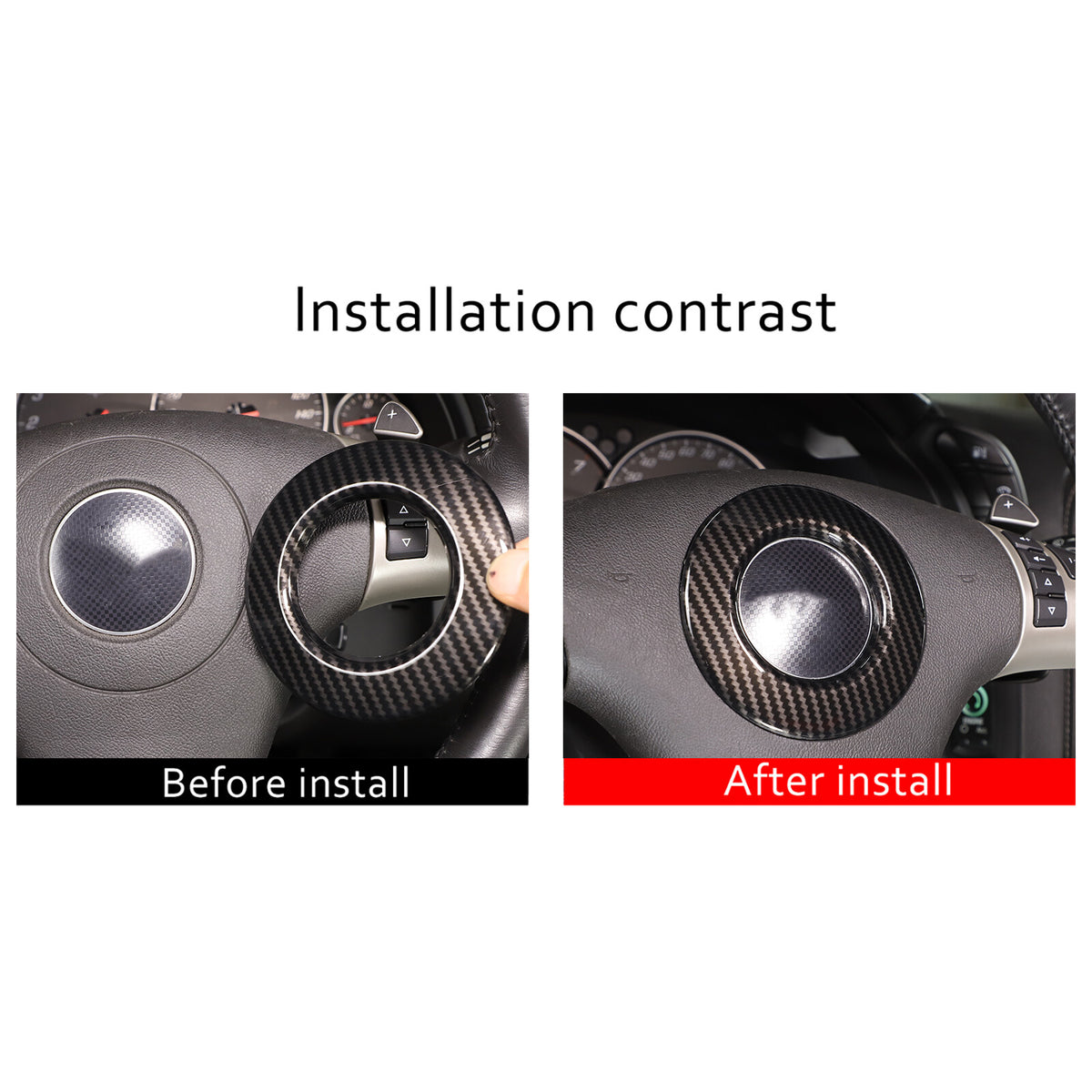ABS Carbon Fiber Center Console Interior Trim Cover Full Set Kit For Corvette C6 - Styles 6-10 40