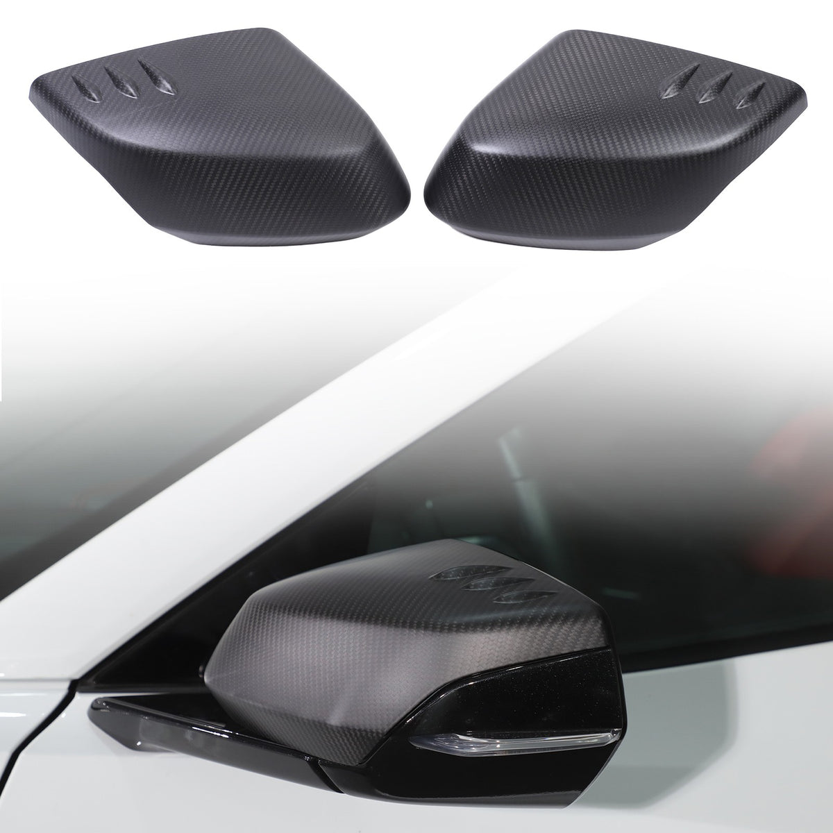 Matte Real Carbon Fiber Interior Exterior Trim Cover For Corvette C8 2020-25 121