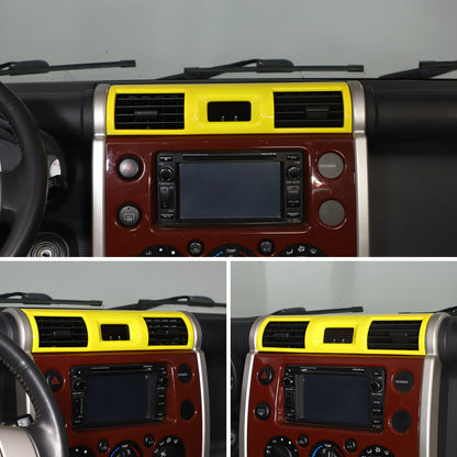 Yellow ABS Interior Center Console Trim Cover for Toyota FJ Cruiser 2007-2021 51