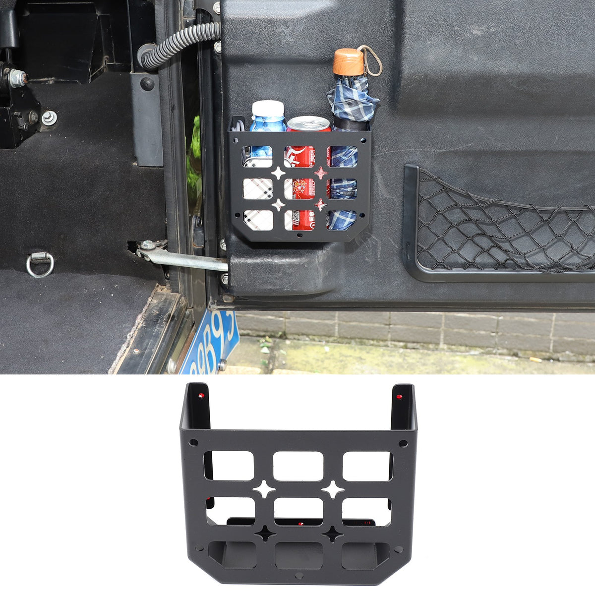 Tailgate Molle Panel Storage Basket For Land Rover Defender L316 2004-2018 2