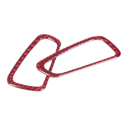 Red Soft Carbon Fiber Interior Decor Trim Kit Cover Set For Corvette C8 20-25 87