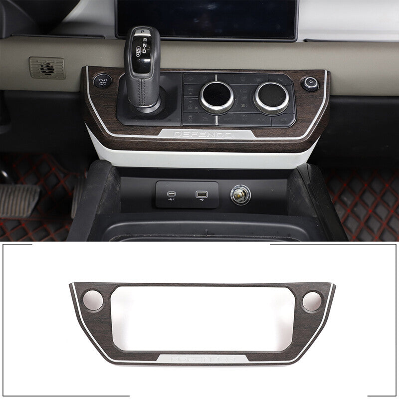 Oak Grain Center Console Gearbox AC Frame For Land Rover Defender 2020-2024 17