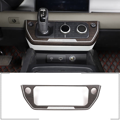 Oak Grain Center Console Gearbox AC Frame For Land Rover Defender 2020-2024 17