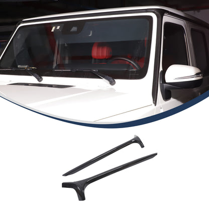 Real Carbon Fiber Window Triangle A-Pillar Cover For Benz W463 G550 G63 19-23 3