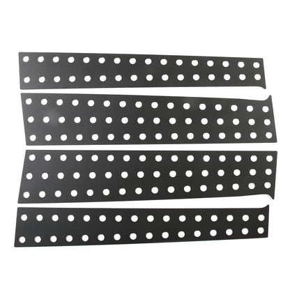 Black Aluminum Alloy Window Center Pillar Trim Panel For Toyota Tundra 2007-21 14