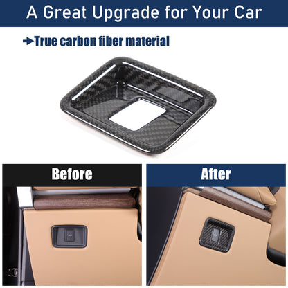 Real Carbon Fiber Inner Tailgate Switch Trim Cover For Range Rover Vogue 23+ 23