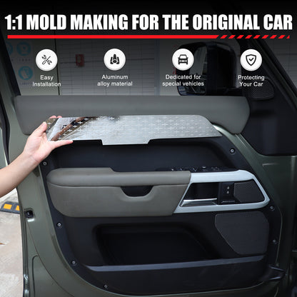 Steel Interior door Panel trim Frame For Land Rover Defender L663 110/130 20-24 5