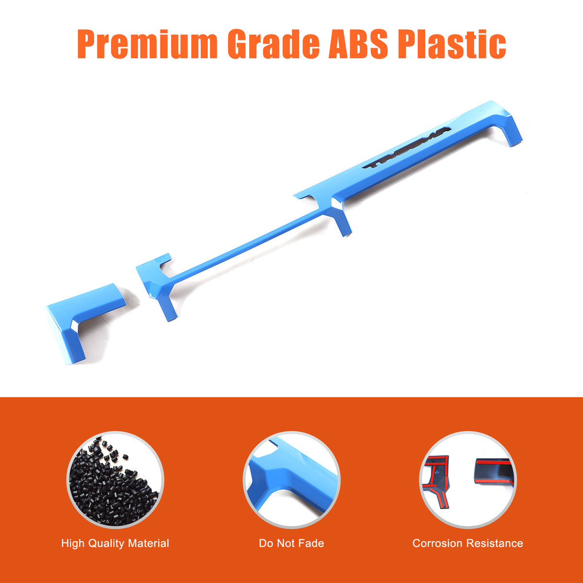 Blue ABS Console Center Dashboard Cover Trim For Toyota Tacoma SR SR5 2024-2025 14