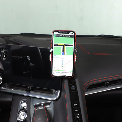Center Console Interior Dashboard Phone Holder Mount Bracket For Corvette C8 20+ 57